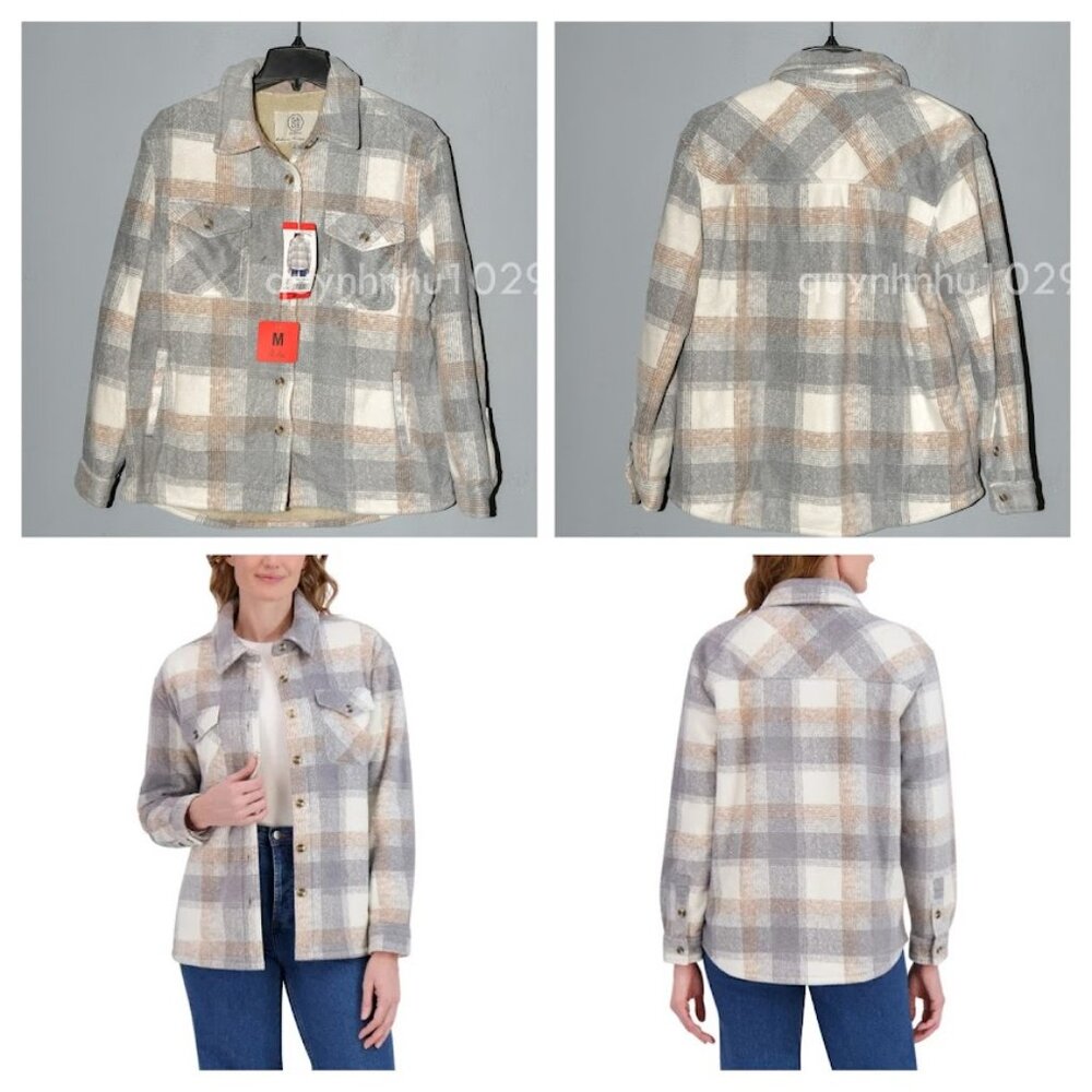 SAGE Women's Plush Shirt Jackets.